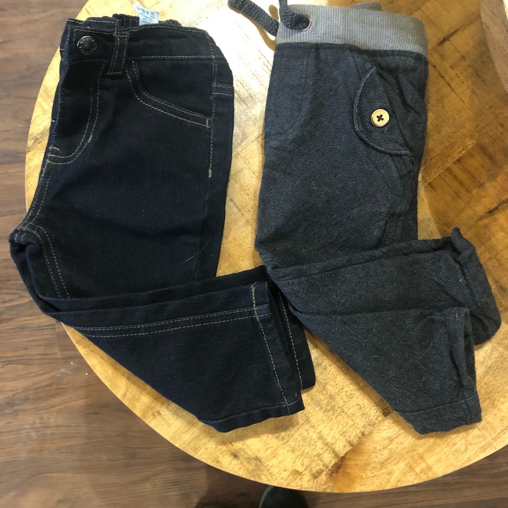 Set of 2 toddler pants 12 months nautica, cat&jack